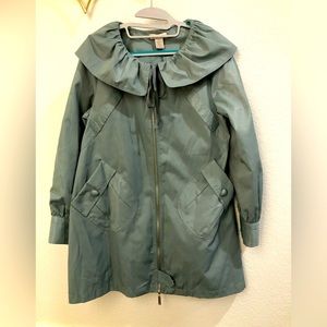 Vertigo Paris green trench coat women Medium